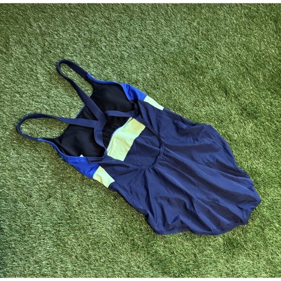 Nike Women's One Piece Swimsuit Blue Green Size XL - Picture 3 of 3